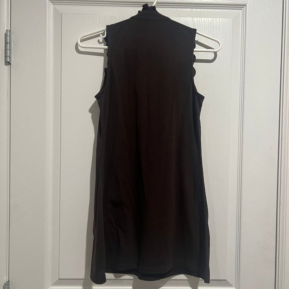 Brown Ruffled Mini Dress - Picture 3 of 3